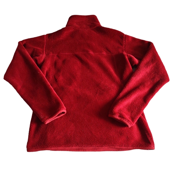 Patagonia Medium Red T-Snap Textured Pullover Fleece - Picture 2 of 16